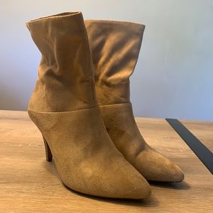 Express sock booties tan size 8